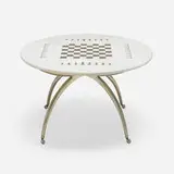 Modern, Inlaid chess table