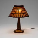 Heintz Art Metal Shop, Lattice overlay table lamp