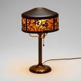 Heintz Art Metal Shop, Daffodil overlay table lamp