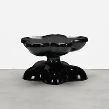 Molar coffee table by Wendell Castle, 1969 / 2007, gel-coated reinforced plastic, rubber, sold Feb 2016