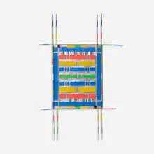 Untitled (construction) by Ettore Sottsass, c. 1980, adhesive tape, glass, marbles, wood, sold Feb 2016