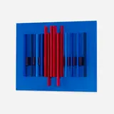 David Barr, Structurist Relief No. 32, 1968, enamel construction on panel