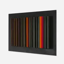 David Barr, Structurist Relief no. 10, 1966, enamel construction on panel