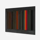 David Barr, Structurist Relief no. 10, 1966, enamel construction on panel