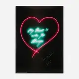 My Heart is with you Always by Tracey Emin, 2015, offset lithograph on paper, sold Feb 2016