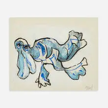 Karel Appel, Animal, 1974, pastel, pencil and gouache on paper