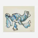 Karel Appel, Animal, 1974, pastel, pencil and gouache on paper