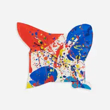 Sam Francis, Untitled, 1963, gouache on cut-out paper