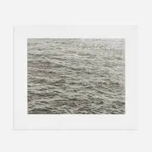Vija Celmins, Ocean with Cross #1, 2005, lithograph on paper