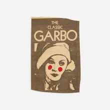 Untitled (The Classic Garbo) by Ray Johnson, c. 1972, ink on printed paper, sold Feb 2016