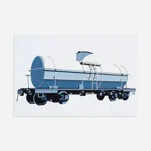 William Steiger, Tanker Car, 2008, oil on linen