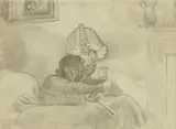 John Aldridge, Untitled, pencil 18.5 x 24.5cm