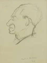 Untitled by Kathleen Hale, pencil 20.5 x 14cm, sold Jun 2020