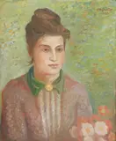 Orovida Camille Pissarro, Untitled, oil on canvas 61 x 51cm .
