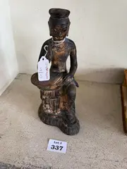 Untitled by Korean, bronze statue of maitreya, offered May 2025