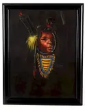 Untitled by Nancy McLaughlin Powell, oil on velvet, offered Sep 2018