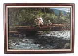 Untitled by John F. Kennedy, oil by barbara peets, offered Sep 2018