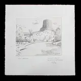 Untitled by Tom Waugh, etching 2/10, offered Sep 2018
