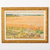 Oleksandr Mykhailovich Lopukhov, Gorodnya 1925 ; Kiev, 2009 / Campo di grano / Firmato A Lopukhov e datato 63 in basso a sinistra
