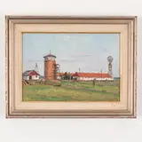Olexandr Grigorovich Maksimenko, Vilkhovatka, 1916 ; Kyiv, 2011 / Nella fattoria / Firmato O Maksimenko in basso a destra