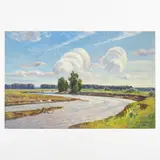 Viktor Poltavets, Pologi, 1925 ; Kyiv, 2003 / Paesaggio / Firmato V Poltavets e datato 90 in basso a destra, oil on canvas