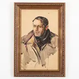 Olexa Oleksievich Shovkunenko, Kherson, 1884 ; Kyiv, 1974 / Ritratto dello scultore H S Tanner / Firmato A Shovcunenko e datato 1942 in basso a destra