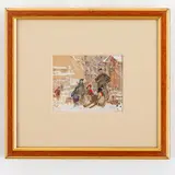 Tetyana Nylivna Yablonska, Smolensk, 1917 ; Kyiv, 2005 / Studio per il dipinto A sciare