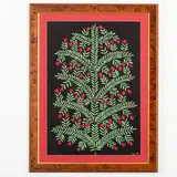 Bolotnya, 1908 ; 1997 / Fiori di abete / Monogramma M P in basso a destra by Maria Avksentievna Primachenko, tempera on paper, offered Oct 2023