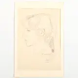 Viktor Zaretsky, Belopolye, 1925 ; Kiev, 1990 / Ritratto di Lesia / Firmato V Zaretsky, titolo e data 1986 in basso a destra, pencil on paper