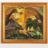 Ivanovtsy, 1910 ; 1978 / Paesaggio dei Carpazi by Fedir Fedorovich Manaylo, oil on canvas, offered Oct 2023
