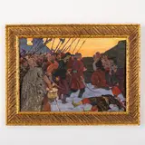 Oleksandr Mykhailovich Lopukhov, Gorodnya 1925 ; Kiev, 2009 / Cosacchi / Firmato A Lopukhov e datato 70 in basso a destra