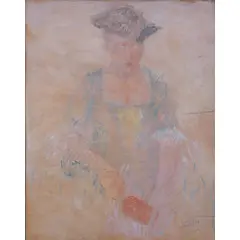 Pio Semeghini, Quistello 1878 - Verona 1964 / Senza titolo, mixed media on panel