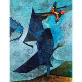 Gianni Dova, Roma 1925 - Pisa 1991 / Grande uccello serale, 1972, oil on canvas