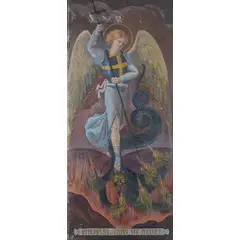 Corleone 1896 - Palermo 1964 / San Michele Arcangelo, 1917 by Pippo Rizzo, oil on canvas, offered Oct 2023