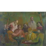 Domenico Purificato, Fondi (Lt) 1915 - 1984 / Senza titolo, oil on canvas