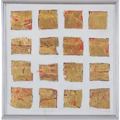 Milano 1922 - 1988 / Tableau doré by Remo Bianco, mixed media on panel, offered Oct 2023