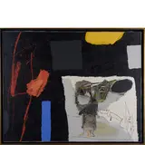 Gianfranco Asveri, Fiorenzuola D'Arda 1948 / Incontro senza motivi, 1996, mixed media on canvas