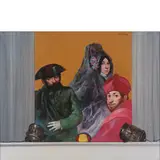 Armando De Stefano, Napoli 1926 - 2021 / Il piccolo teatro spagnolo, 1976, oil on canvas