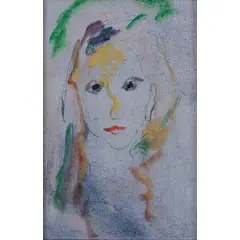 Milano 1920 - 2009 / Loretta by Ernesto Treccani, oil on cardboard, offered Oct 2023