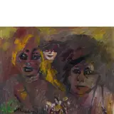 Siena 1898 - Roma 1989 / Senza titolo by Mino Maccari, oil on canvas, offered Oct 2023