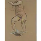 Mario Cavaglieri, Rovigo 1887 - Peyloubere 1969 / Lotto composto da quattro disegni: / Nudo maschile