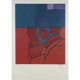 Valerio Adami, Bologna 1935 / Senza titolo, lithograph a colori on paper