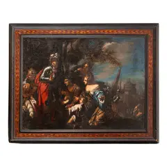 Antonio Zanchi, La famiglia di Dario al cospetto di Alessandro, oil on canvas