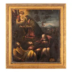 Leandro Bassano, Cristo nell'orto, oil on canvas