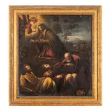 Leandro Bassano, Cristo nell'orto, oil on canvas