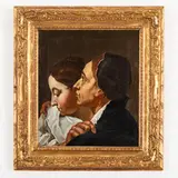 Egidio Dall'Oglio, Figure, oil on canvas