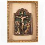Crocifissione by Giovanni Battista Trotti detto Il Malosso, terracotta dipinta, offered Sep 2023
