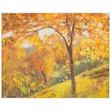 Giuseppe Sacheri, Genova, 1863 - Pianfei, 1950 / Armonie d'ottobre / Firmato G Sacheri in basso a destra