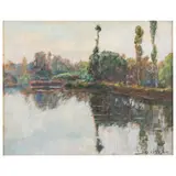 Giuseppe Sacheri, Genova, 1863 - Pianfei, 1950 / Frassineto Po, Casale Monferrato / Firmato G Sacheri in basso a destra