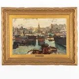Ezelino Briante, Napoli, 1901 - Roma, 1977 / Il porto di Savona / Firmato E Briante in basso a destra
